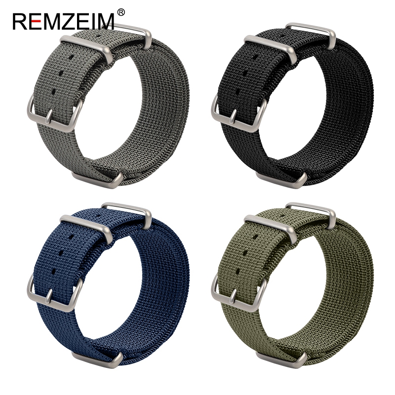 Nato Strap Nylon - Nieuwe Geribbelde Nylon Horlogeband 18mm 20mm