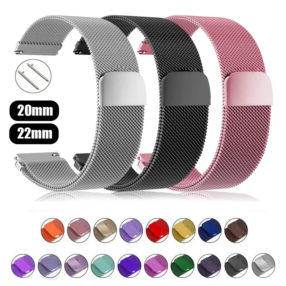 Milanese Loop Magnetic - Milanese lus voor Samsung Galaxy horloge