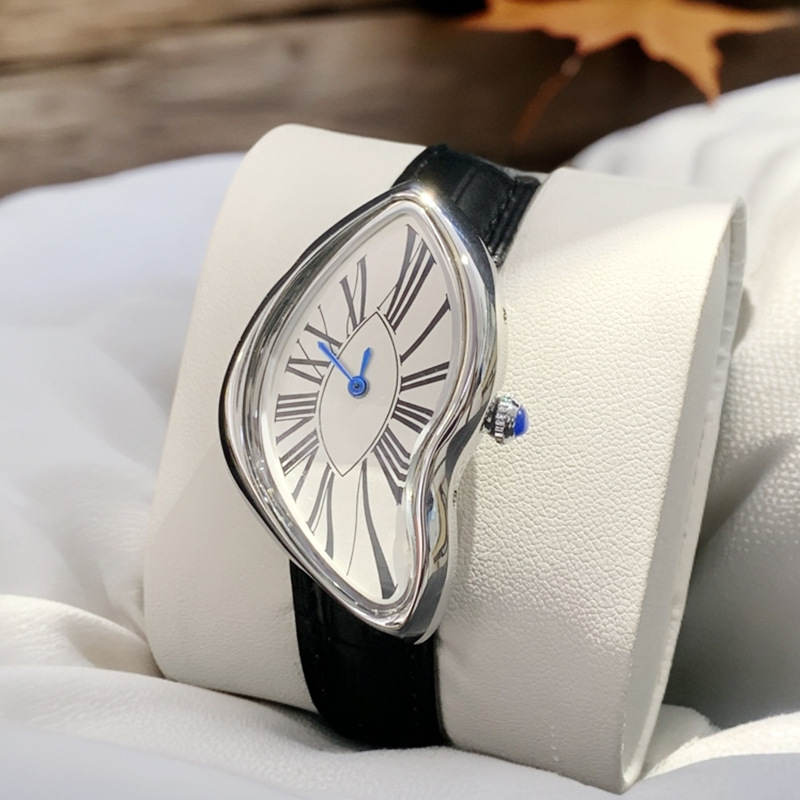 Leather Watch Band Men - Middeleeuwse buitenaardse horloges smelt en twist