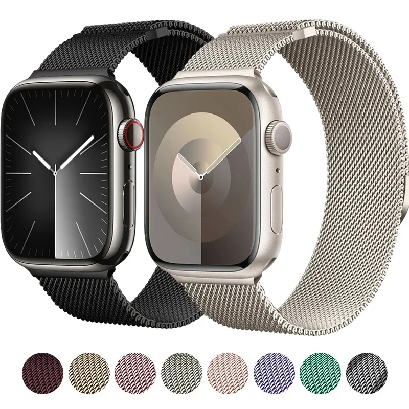 Milanese Loop Magnetic - Magnetische lusband voor Apple horlogeband 44