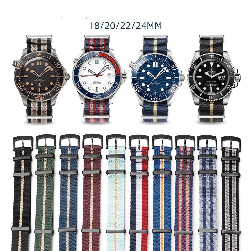 Nato Strap Nylon - Superieure Nylon Horlogeband voor OMEGA Seamaster