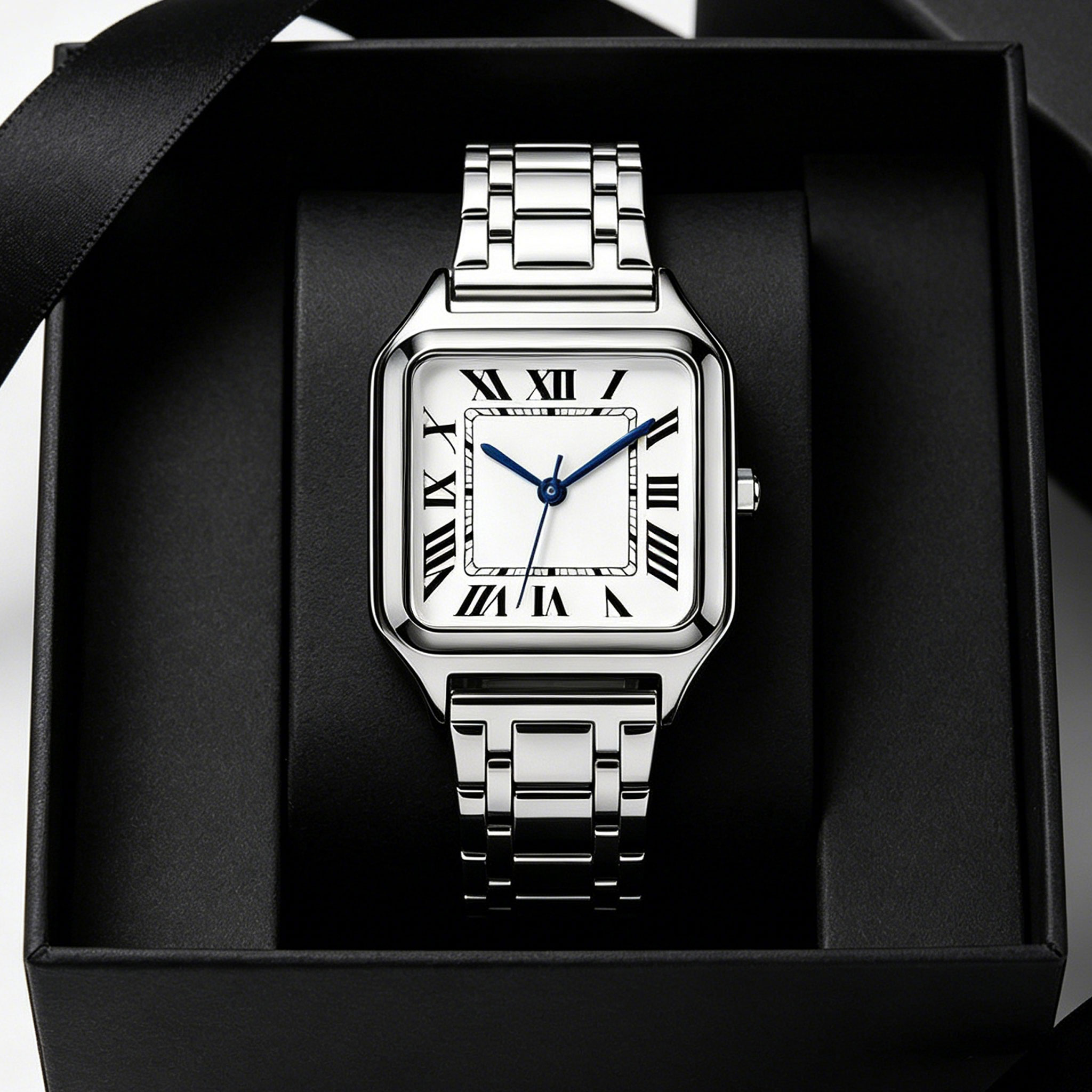 Cartier Watch Santos - Luxe dameshorloge, Arabische tekst op de