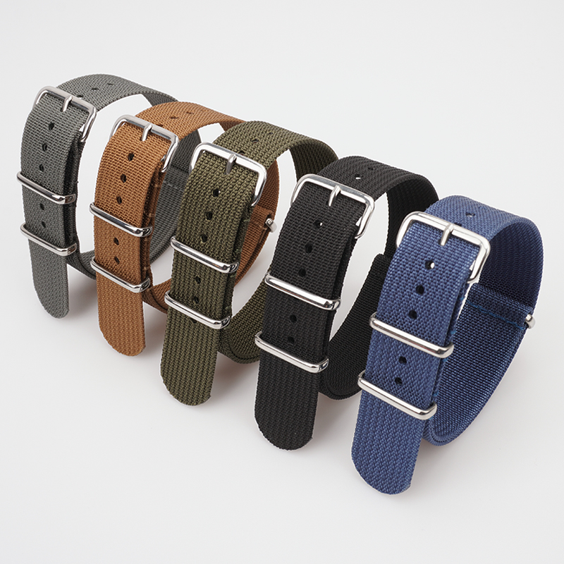 Nato Strap Nylon - Geribbelde nylon band voor Seiko militaire