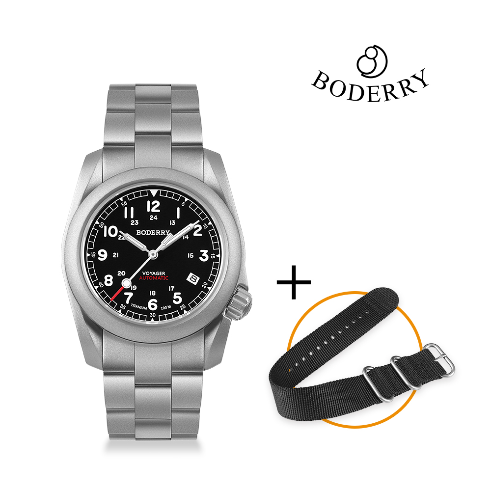 Seiko Watch 5 Sports - Boderry Voyager Field Watch Titanium automatisch