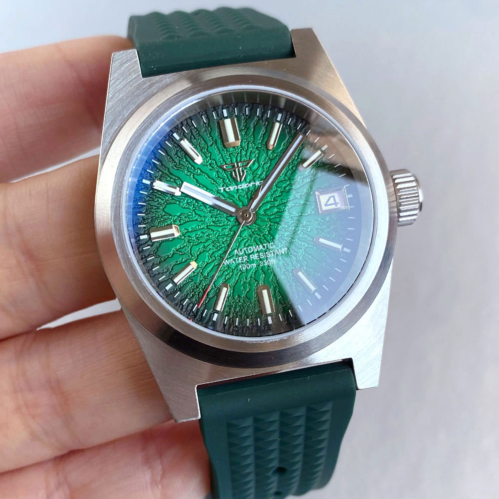 Nieuwe 38mm Mechanisch Horloge - Rubber Strap Diver recensie en prijs