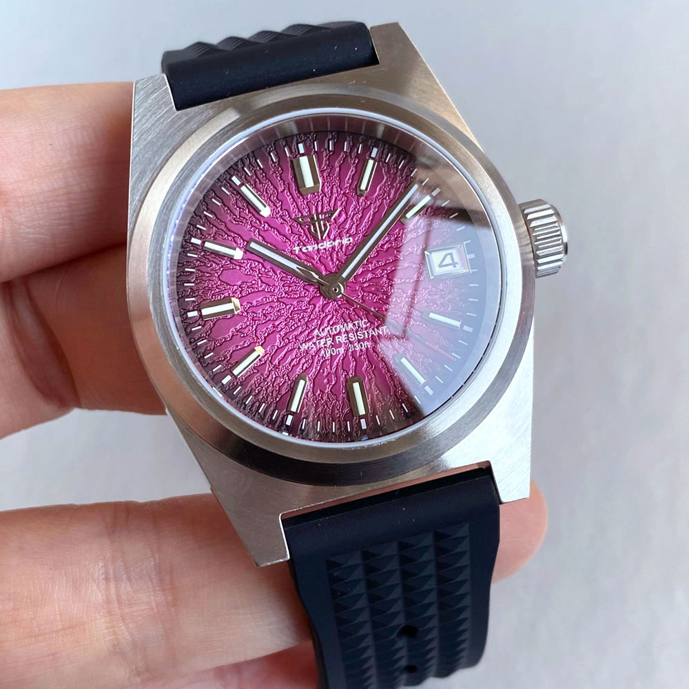 Nieuwe 38mm Mechanisch Horloge - Rubber Strap Diver recensie en prijs
