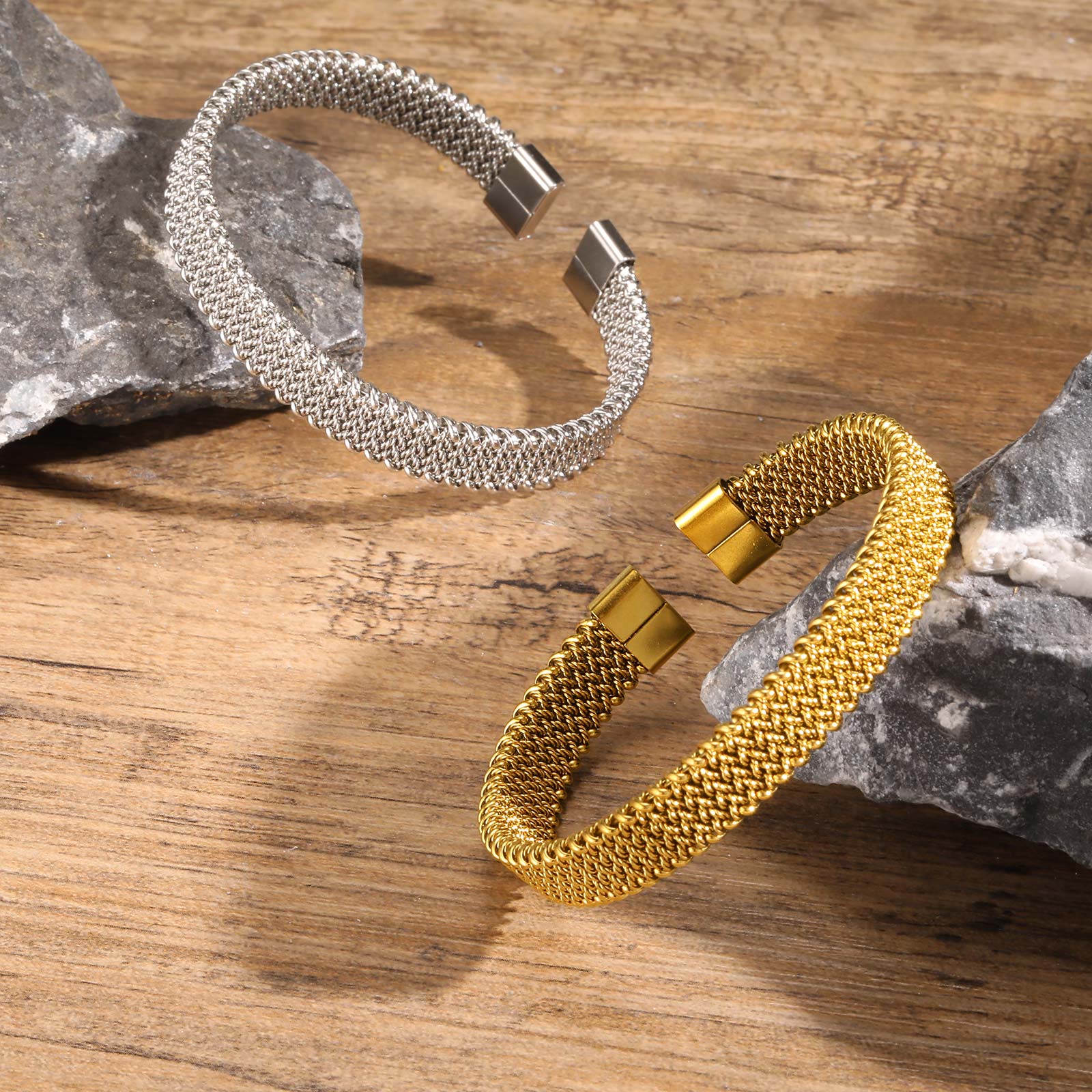 10 mm gevlochten stretchband o - Mesh Strap Metal recensie en prijs
