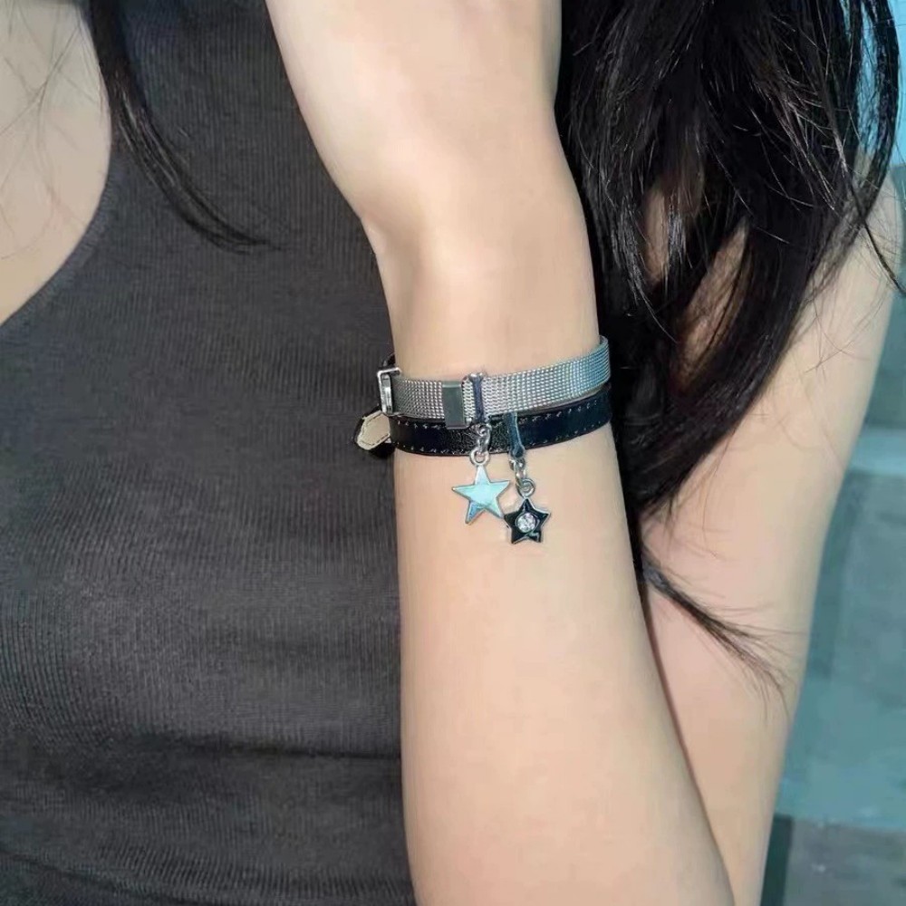 Armband met stercharme, armban - Mesh Strap Metal recensie en prijs