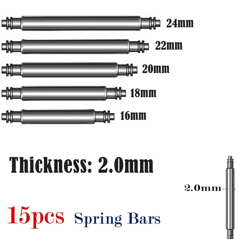 15 stks Horlogeband Pin 2.0mm  - Spring Bar Tool Set recensie en prijs