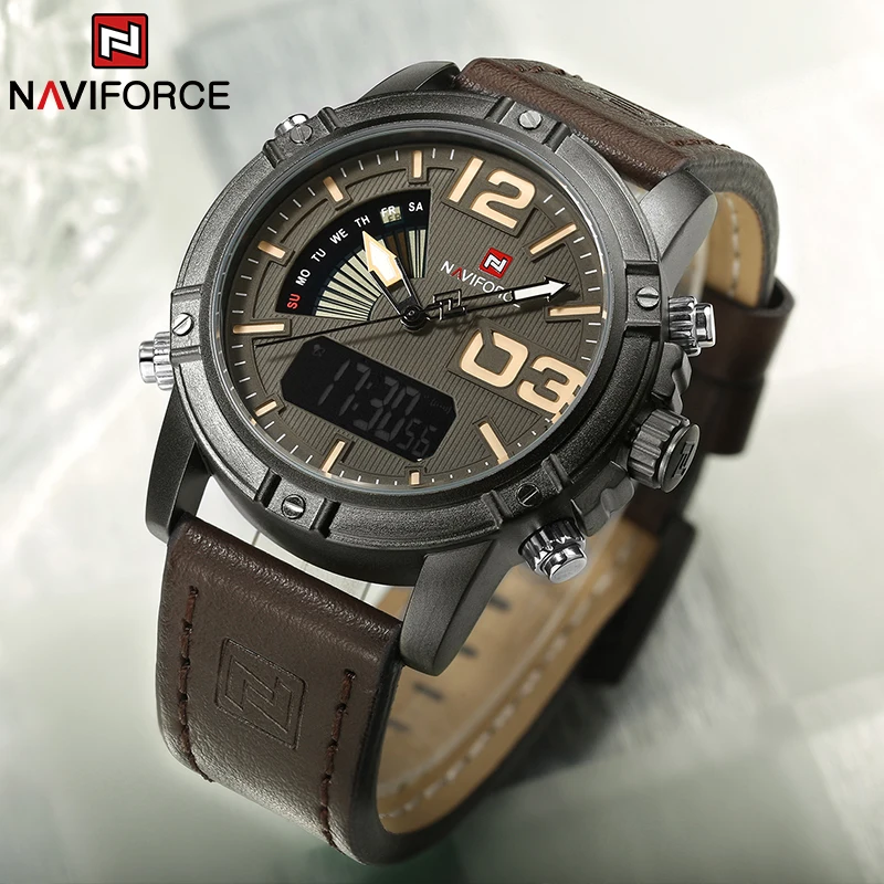 NAVIFORCE Topmerk herenhorloge - Leather Watch Band Men recensie en prijs