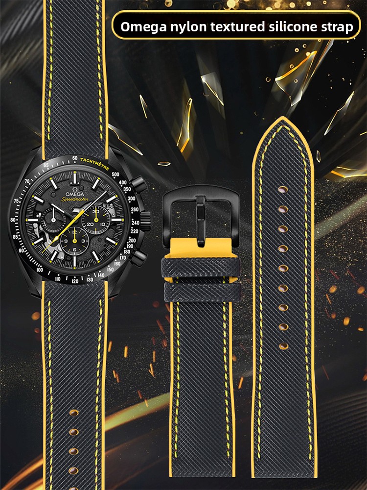 Nylon getextureerde horlogeban - Omega Watch Speedmaster recensie en prijs