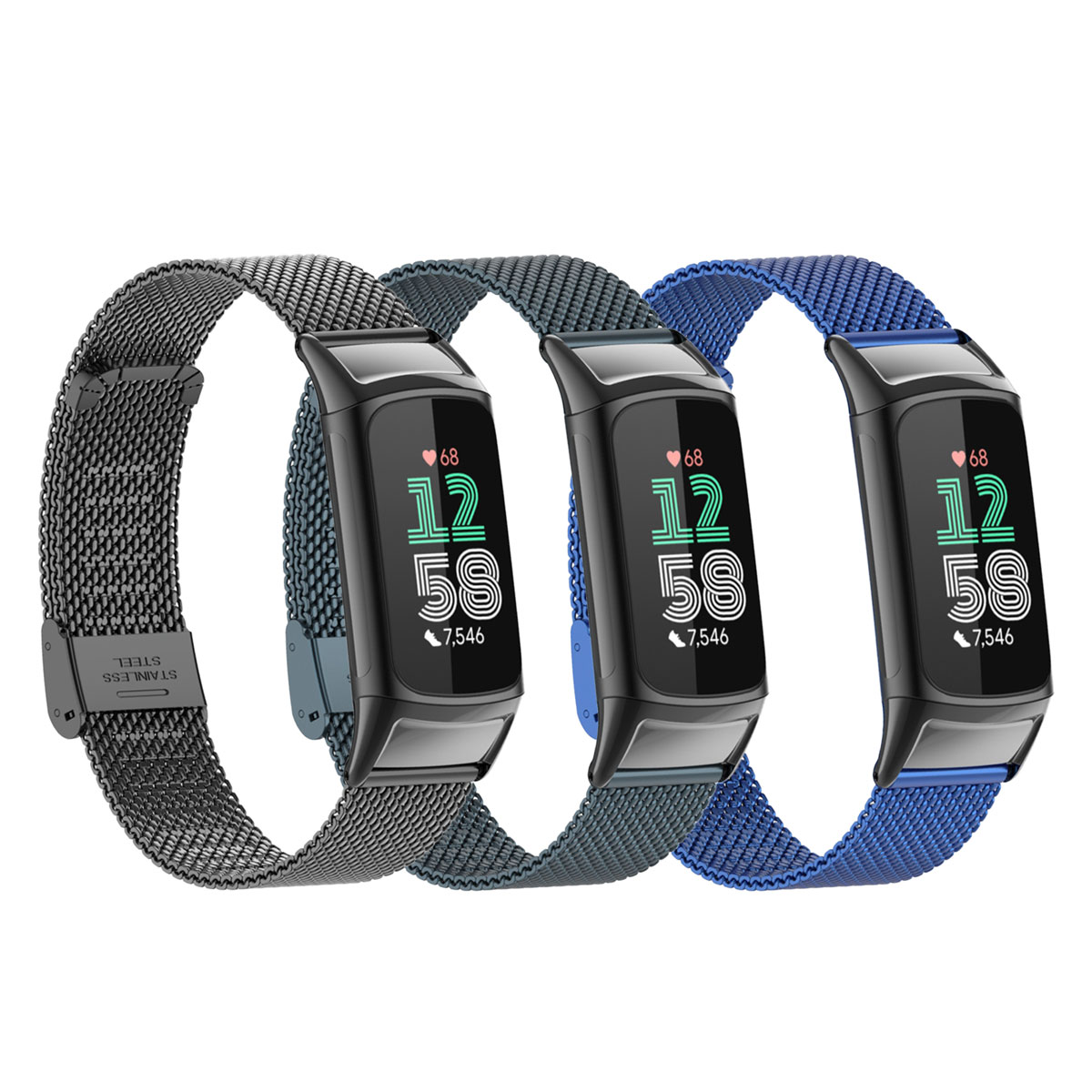 Geschikt voor Fitbit Charge 5/ - Mesh Strap Metal recensie en prijs
