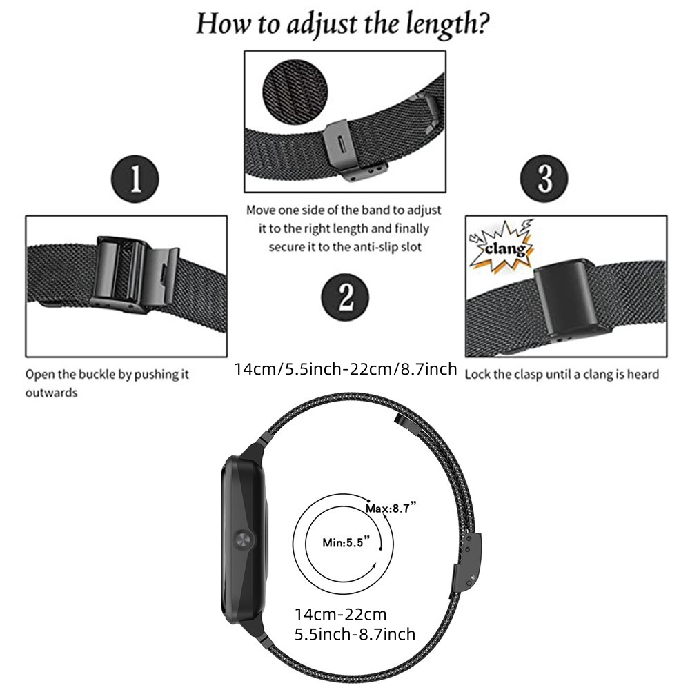 Metalen banden voor CMF Watch  - Mesh Strap Metal recensie en prijs
