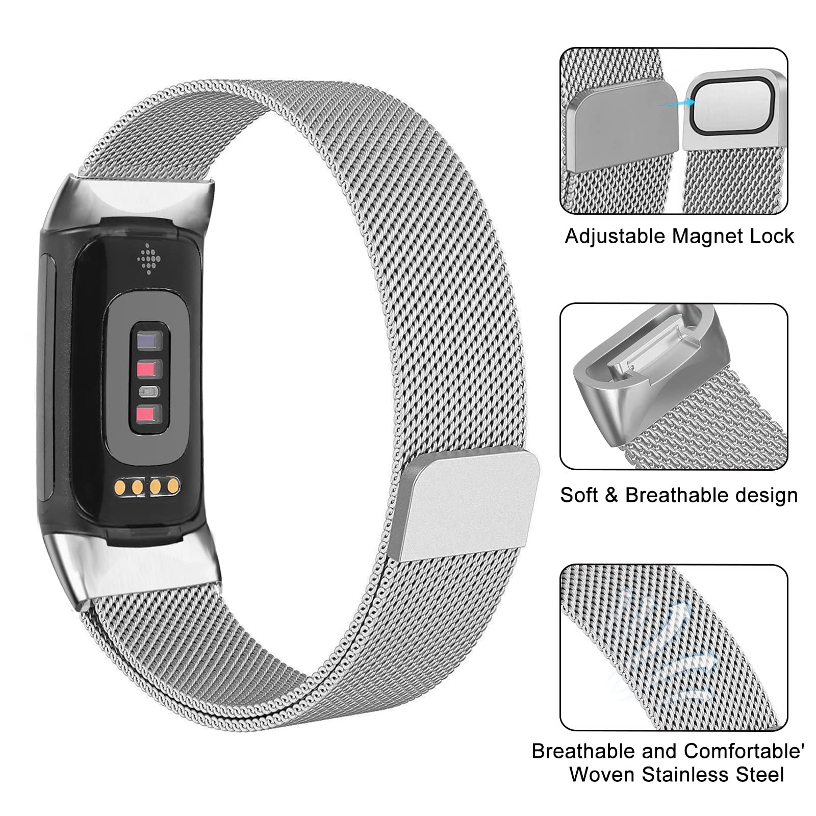 Milanese lus voor fitbit charg - Milanese Loop Magnetic recensie en prijs