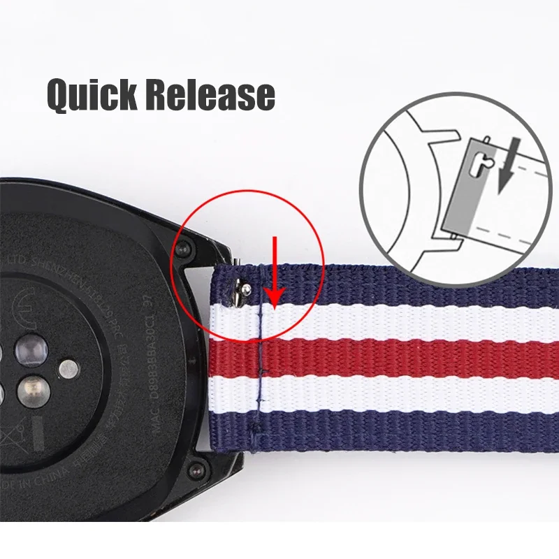 20 mm 22 mm geweven nylon band - Nato Strap Nylon recensie en prijs