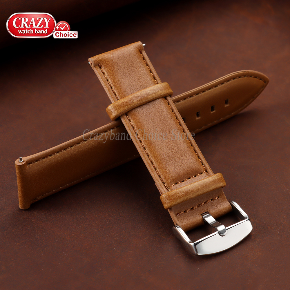 Olie Wax Koeienhuid Horlogeban - Leather Strap Quick Release recensie en prijs