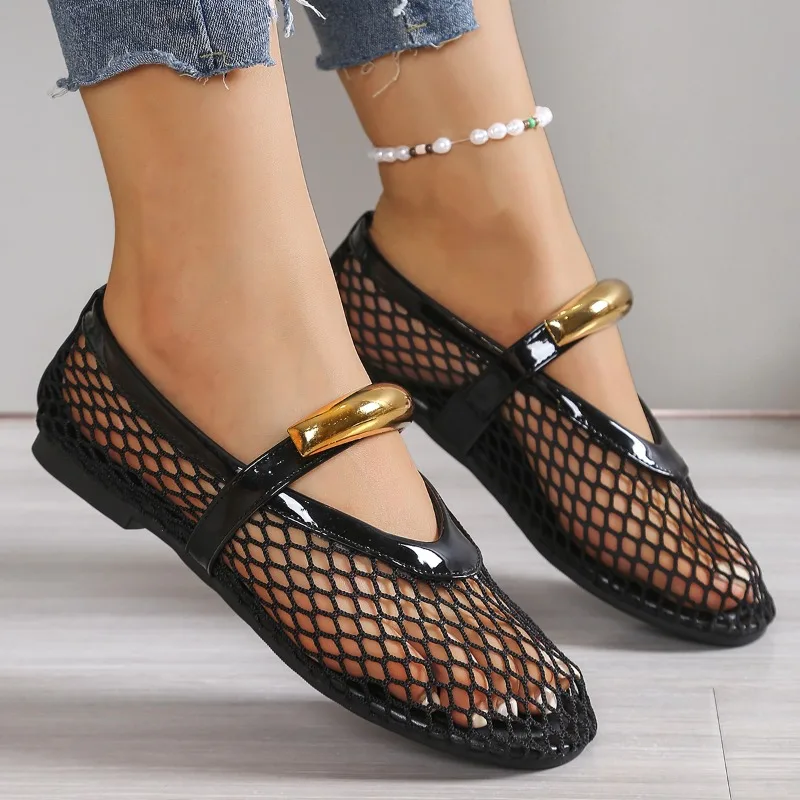 Dames ademende zomer ronde neu - Mesh Strap Metal recensie en prijs