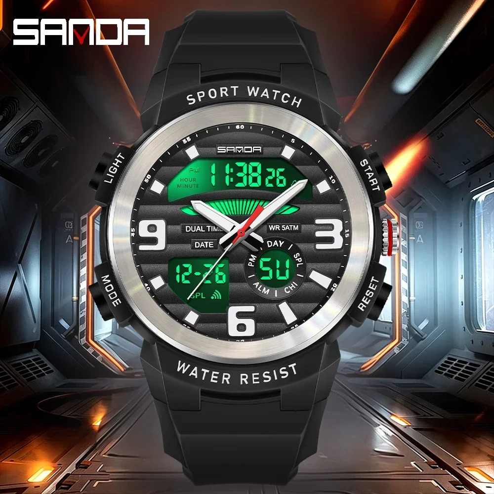 SANDA Multifunctionele herenho - Rubber Strap Diver recensie en prijs