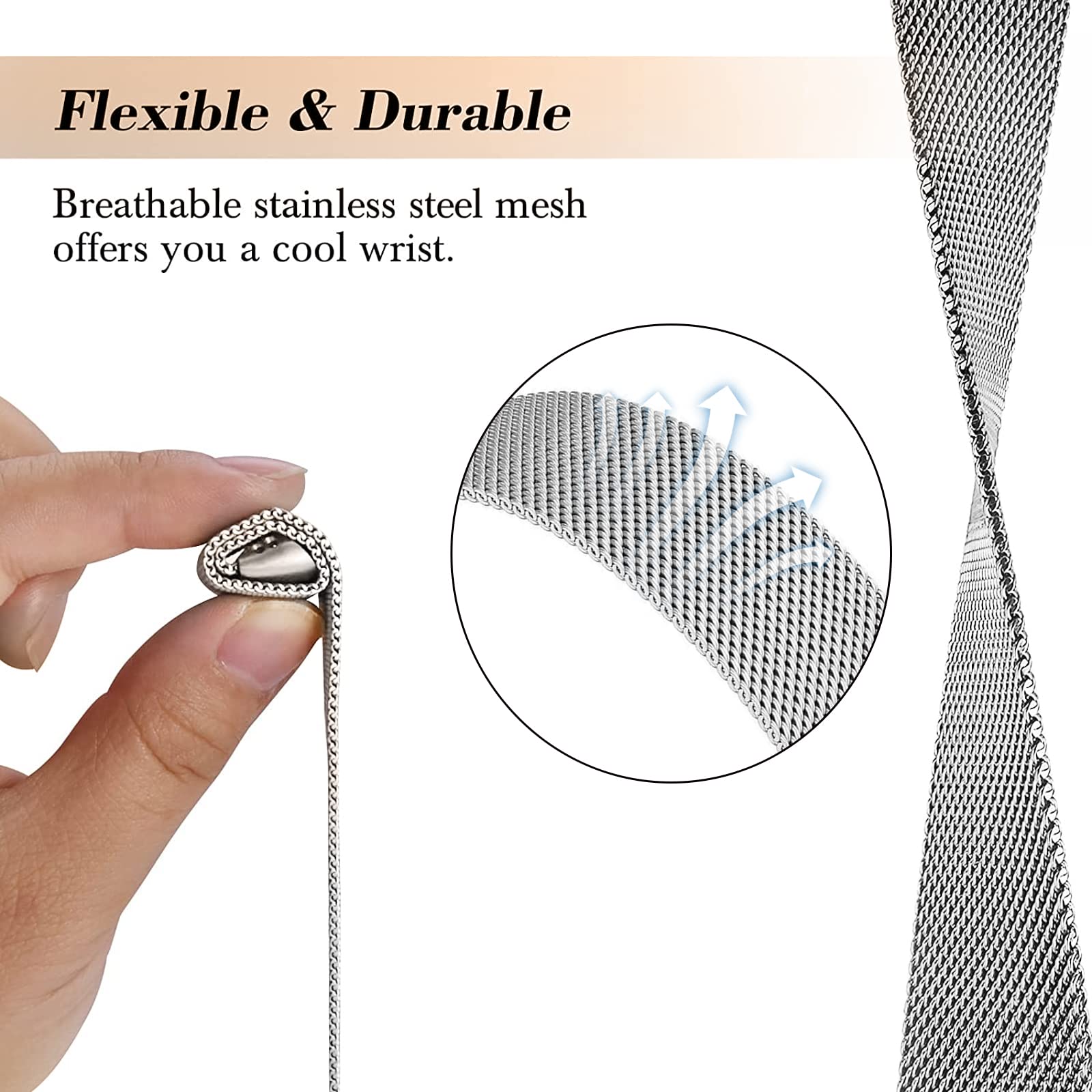 Milanese lus voor fitbit charg - Milanese Loop Magnetic recensie en prijs